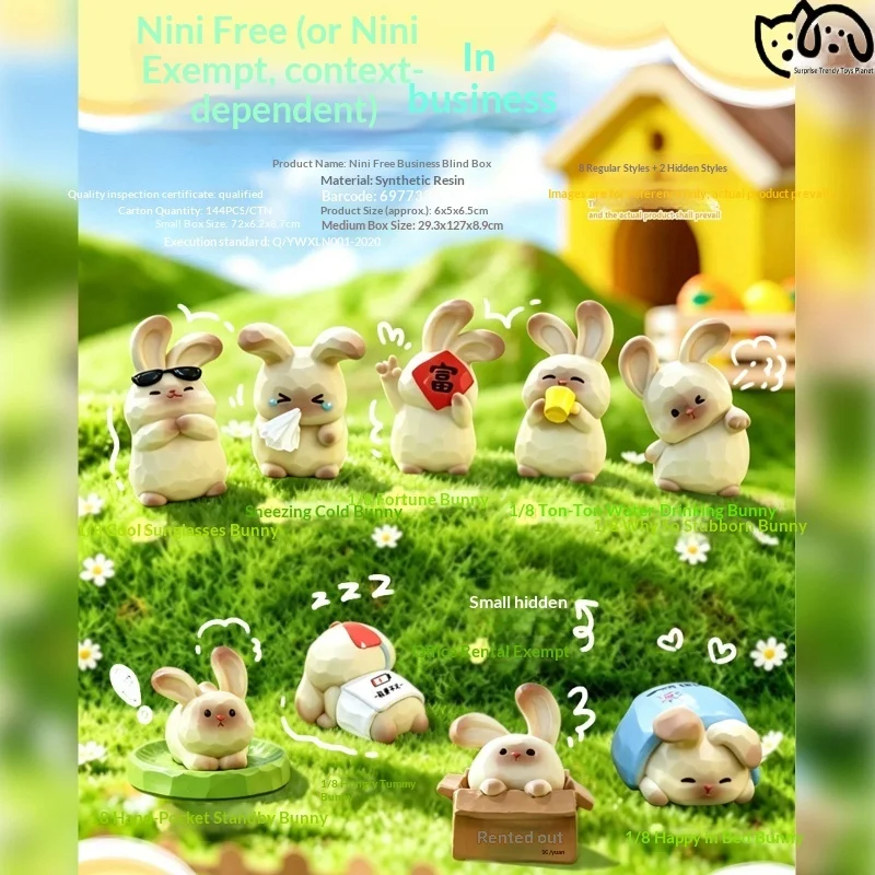 Nini Rabbit Blind Box Cartoon Cute Resin Statue Healing And Decompressing Desktop Ornament Home Decor Surprise Student Gift
Nini Rabbit Blind Box Cartoon Cute Resin Statue Healing And Decompressing Desktop Ornament Home Decor Surprise Student Gift
