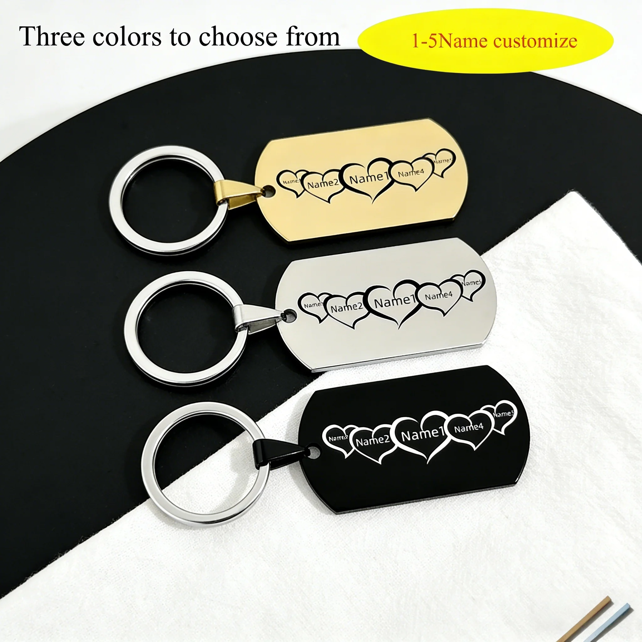 Custom Engraved Family Name Keychain Personalized Fashion Stainless steel Keychains For Family Friend Anniversary jewelry Gifts
Custom Engraved Family Name Keychain Personalized Fashion Stainless steel Keychains For Family Friend Anniversary jewelry Gifts