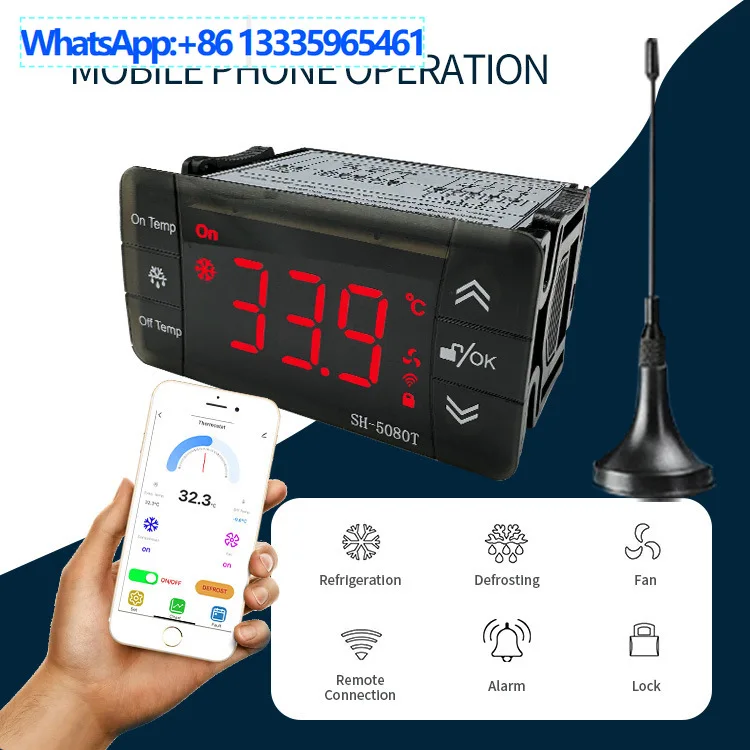SH-5080T Контроллер температуры граффити Wi-Fi с сенсорным экраном Высокоточный контроллер холодного хранения Термостат
SH-5080T Контроллер температуры граффити Wi-Fi с сенсорным экраном Высокоточный контроллер холодного хранения Термостат