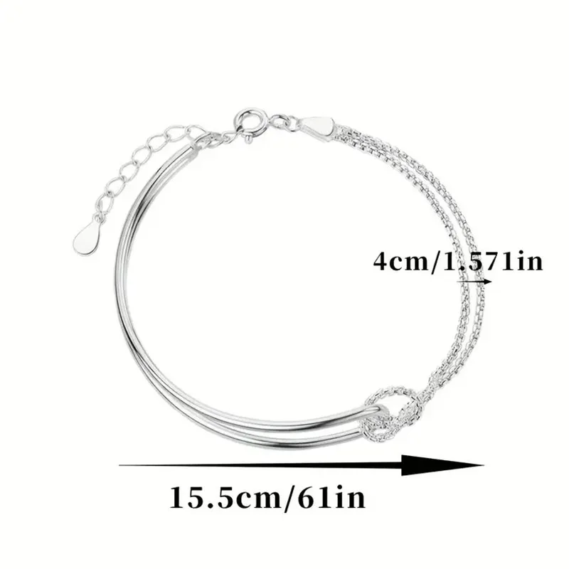 S925 Silver Minimalist Geometric Collage Bracelet for Women Elegant Jewelry Birthday Christmas Gift
S925 Silver Minimalist Geometric Collage Bracelet for Women Elegant Jewelry Birthday Christmas Gift