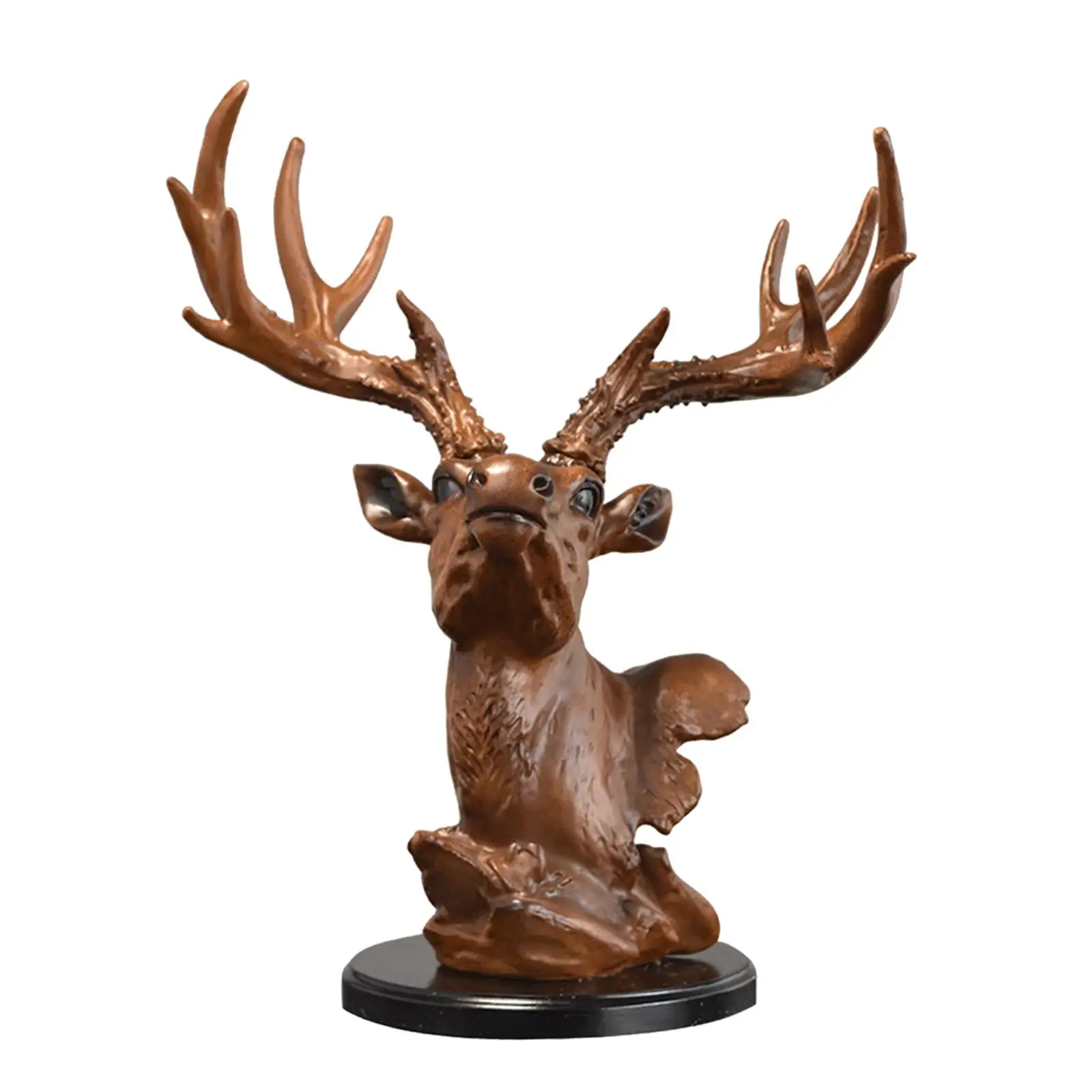 Deer Head Figurine Ornament Home Decor Artwork Centerpiece Creative Adornment Decorative Collectible Resin Statue for Bookshelf
Deer Head Figurine Ornament Home Decor Artwork Centerpiece Creative Adornment Decorative Collectible Resin Statue for Bookshelf