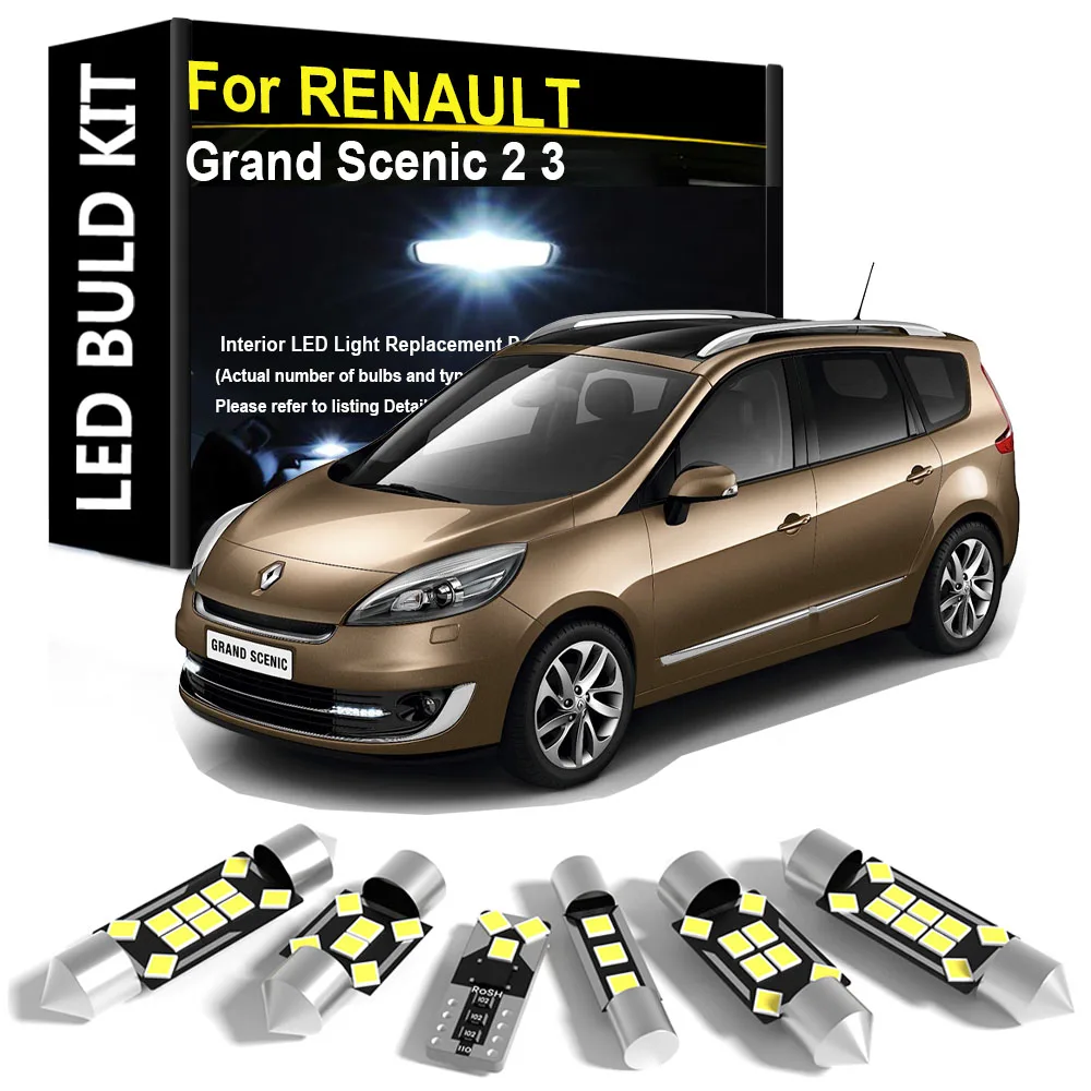 Car Interior Light LED For RENAULT Grand Scenic 2 3 2004 2005 2006 2007 2008 2009 2010 2011 2012 2013 2014 2015 2016 Canbus
Car Interior Light LED For RENAULT Grand Scenic 2 3 2004 2005 2006 2007 2008 2009 2010 2011 2012 2013 2014 2015 2016 Canbus