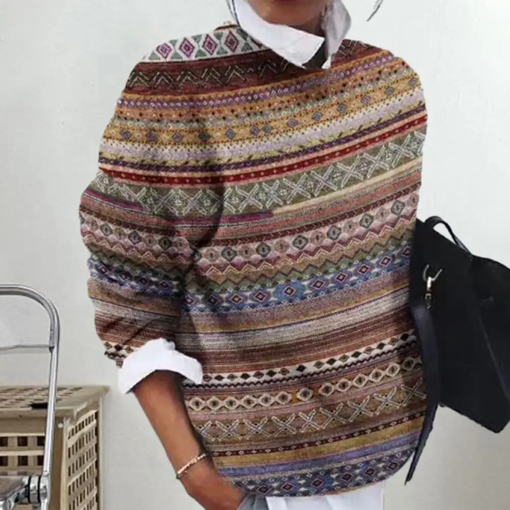 Printed Ladies Sweatshirt Comfortable Sweatshirt Vintage Print Ladies Sweatshirt Soft Breathable Pullover for Fall Spring Loose
Printed Ladies Sweatshirt Comfortable Sweatshirt Vintage Print Ladies Sweatshirt Soft Breathable Pullover for Fall Spring Loose