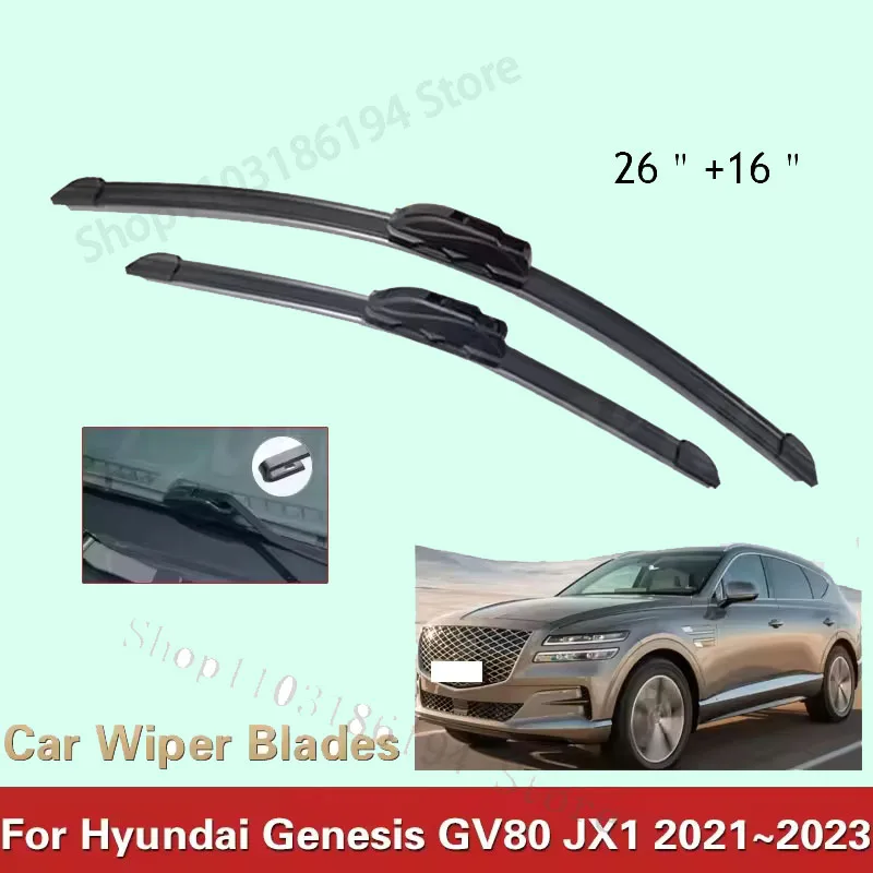 For Hyundai Genesis GV80 JX1 2021~2023 Car Front Wiper Blades Set Window Windshield Windscreen Brushes Auto Accessories
For Hyundai Genesis GV80 JX1 2021~2023 Car Front Wiper Blades Set Window Windshield Windscreen Brushes Auto Accessories