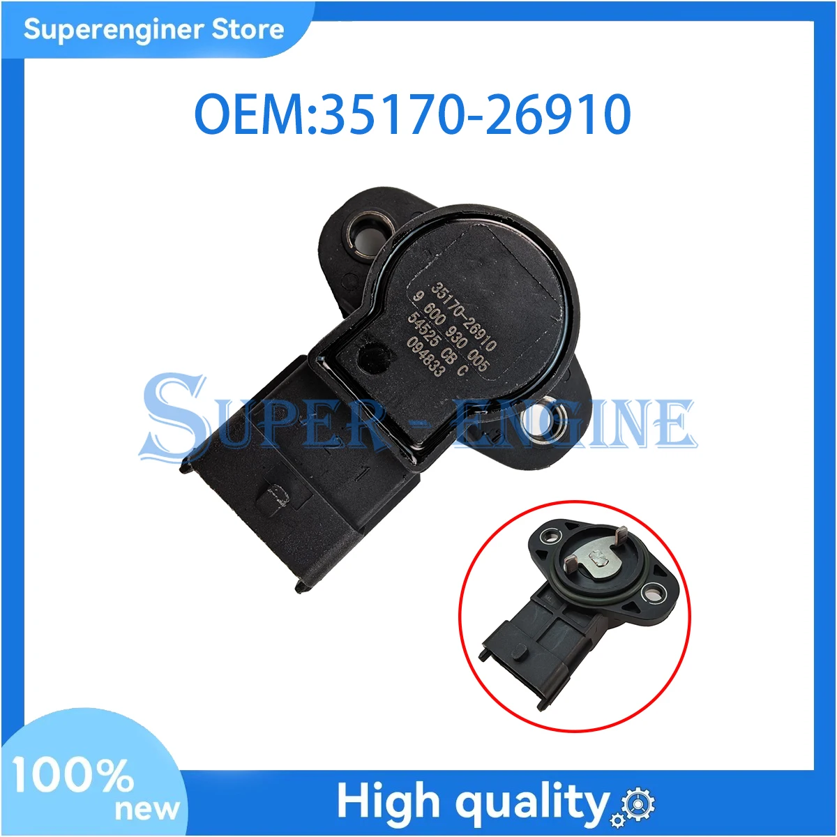 Автомобильный датчик положения дроссельной заслонки TPS 35170-26910 3517026910 для Hyundai Elantra 2007-2012 Kia Soul 2010-2011 Dodge H100 2010-2013
Автомобильный датчик положения дроссельной заслонки TPS 35170-26910 3517026910 для Hyundai Elantra 2007-2012 Kia Soul 2010-2011 Dodge H100 2010-2013