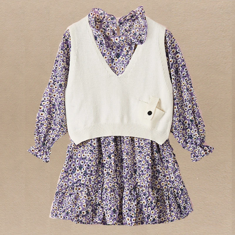 School Uniform Kids Sets for Girls Suits Teenagers Preppy Vest & Dress 2pcs Baby Children Flower Costumes 6 8 10 11 12 13 Years
School Uniform Kids Sets for Girls Suits Teenagers Preppy Vest & Dress 2pcs Baby Children Flower Costumes 6 8 10 11 12 13 Years