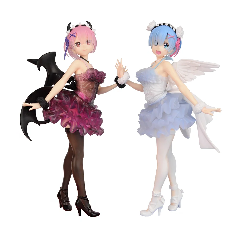Anime Rem Figure Re:0 Ram Angel and Devils Standing Action Model Toy PVC Adult Collection Desktop Ornaments Halloween Doll Gift
Anime Rem Figure Re:0 Ram Angel and Devils Standing Action Model Toy PVC Adult Collection Desktop Ornaments Halloween Doll Gift