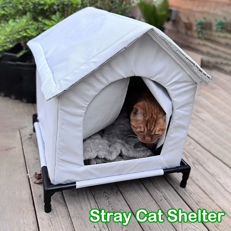 Outdoor Cat House New Weatherproof Outside Cat House Winter Warm Pet Cave Sleeping Beds for Small Dog Puppy Warm Shelter
Outdoor Cat House New Weatherproof Outside Cat House Winter Warm Pet Cave Sleeping Beds for Small Dog Puppy Warm Shelter