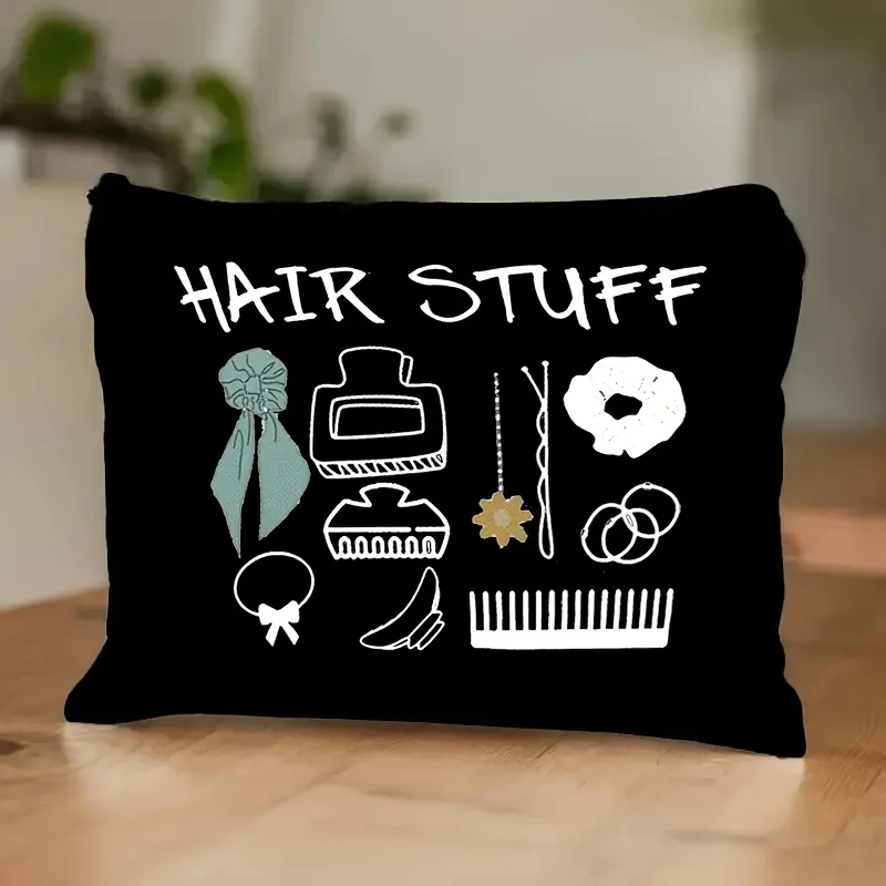1pc Makeup Bag With Hair Accessories Print - Lightweight Zippered Cosmetic Suitable For Travel Bridal Parties Daily Use - Comp
1pc Makeup Bag With Hair Accessories Print - Lightweight Zippered Cosmetic Suitable For Travel Bridal Parties Daily Use - Comp