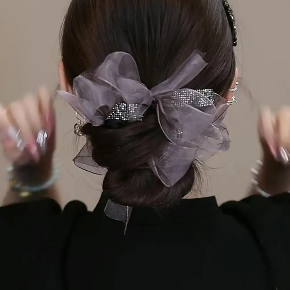 1pc Korean-style purple charm bow scrunchie, organza handmade braided hair tie, girl’s bun hair rope
1pc Korean-style purple charm bow scrunchie, organza handmade braided hair tie, girl’s bun hair rope