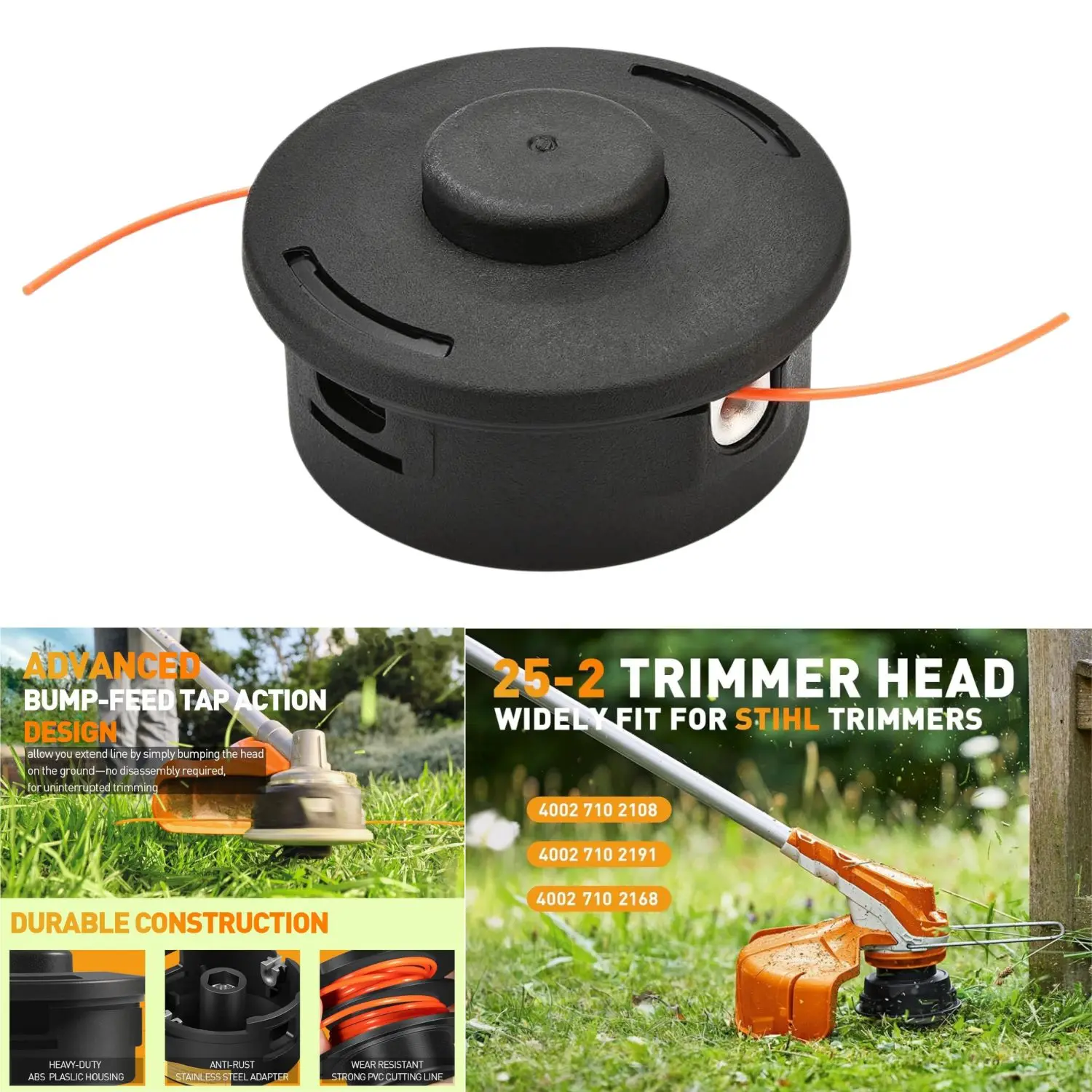 25-2 Trimmer Head 4002 710 2191 For Stihl Autocut 25-2 FS44 FS55 FS80 FS90 FS100 FS110 FS130 Lawn Mower Parts And Accessories
25-2 Trimmer Head 4002 710 2191 For Stihl Autocut 25-2 FS44 FS55 FS80 FS90 FS100 FS110 FS130 Lawn Mower Parts And Accessories
