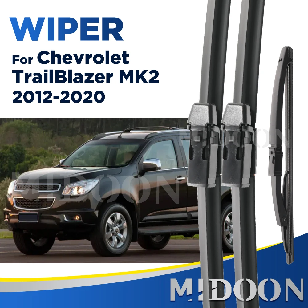 MIDOON Wiper For Chevrolet TrailBlazer MK2 2012-2020 2013 2014 Wiper Front&Rear Wiper Blades Windscreen Brushes 22"+18"+12"
MIDOON Wiper For Chevrolet TrailBlazer MK2 2012-2020 2013 2014 Wiper Front&Rear Wiper Blades Windscreen Brushes 22"+18"+12"