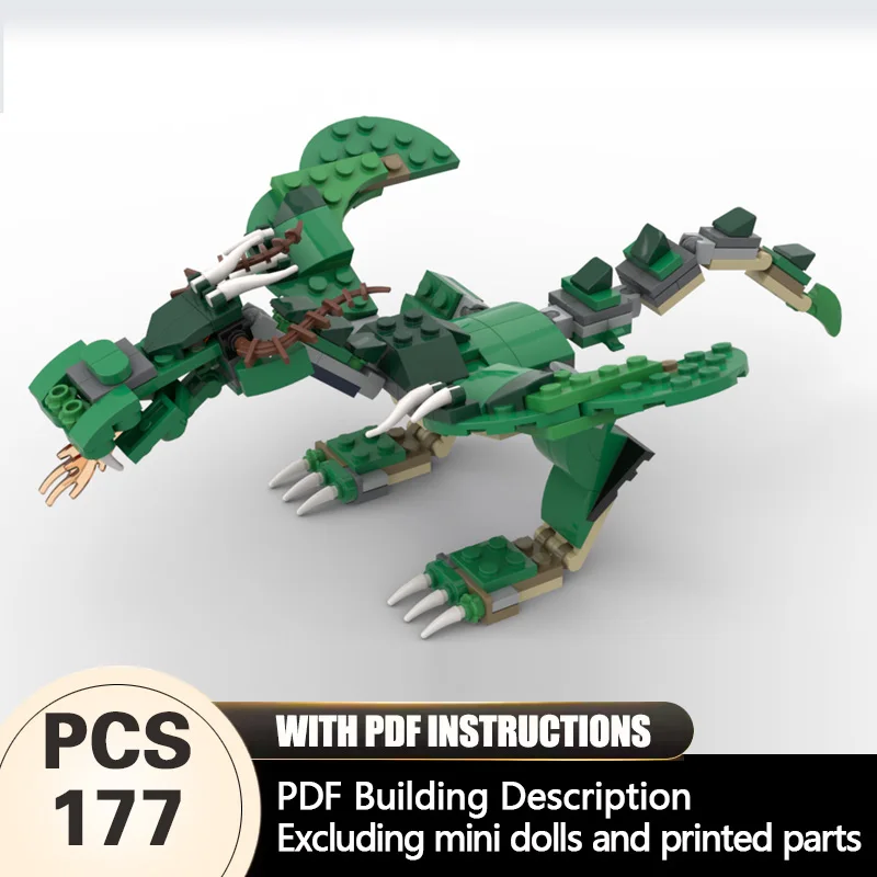 Creators Animal Series Model MOC Building Bricks Green Dragon Modular Technology Gifts Holiday Assemble Children Toys Suit
Creators Animal Series Model MOC Building Bricks Green Dragon Modular Technology Gifts Holiday Assemble Children Toys Suit
