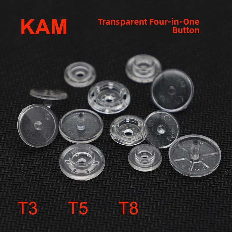 KAM Transparent Plastic Four Button Clothing Hidden Button Garment Buttons down Jacket Snap Buttons 1000 Sets per Box
KAM Transparent Plastic Four Button Clothing Hidden Button Garment Buttons down Jacket Snap Buttons 1000 Sets per Box