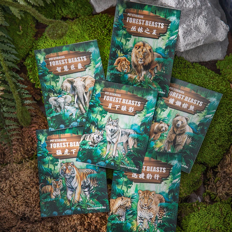 12packs/LOT The Beast in the Jungle series cute lovely retro decorative PET sticker
12packs/LOT The Beast in the Jungle series cute lovely retro decorative PET sticker
