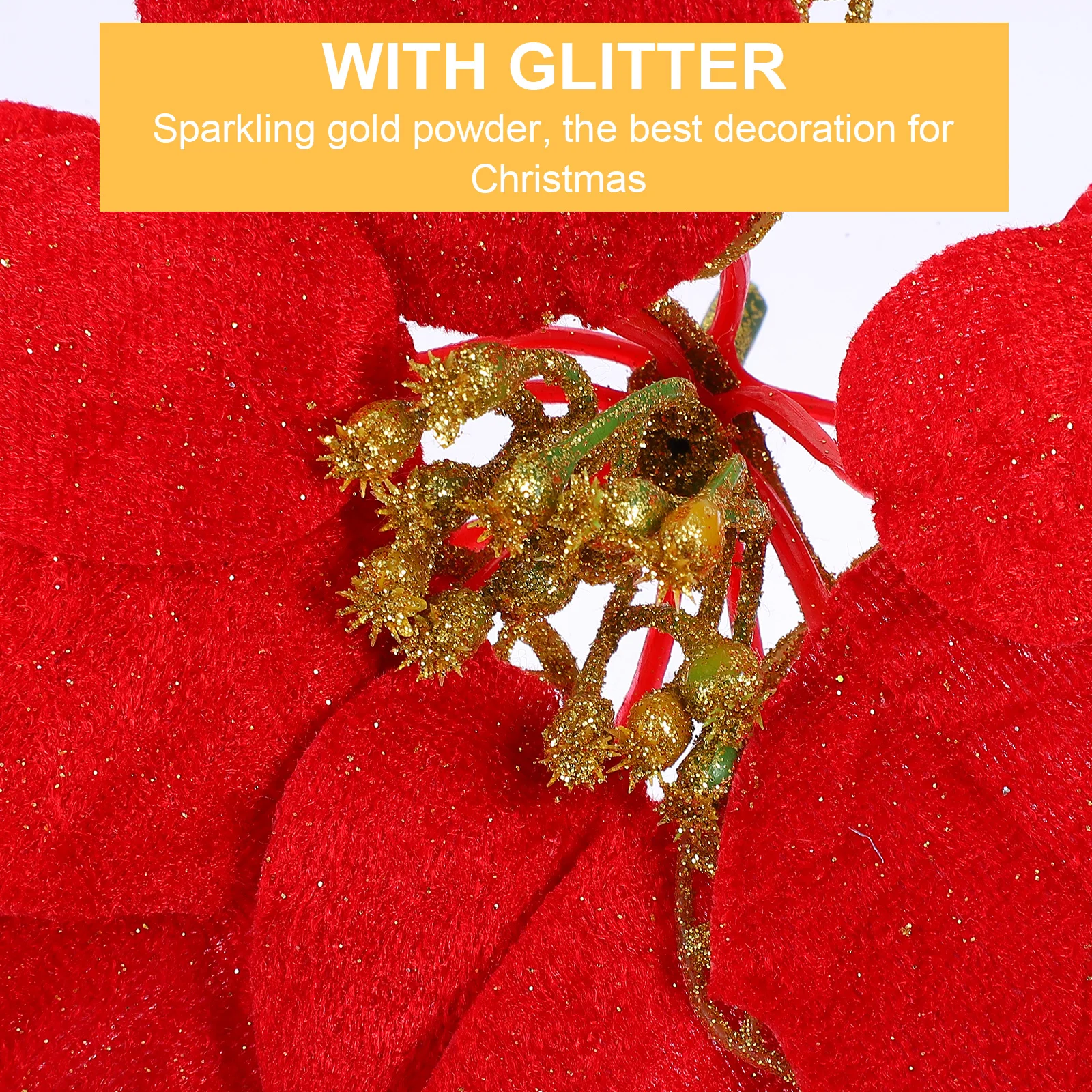 15Pcs Xmas Simulation Flower Glitter Artificial Christmas Wreath Decor Table Centerpiece Christmas Artificial Flowers
15Pcs Xmas Simulation Flower Glitter Artificial Christmas Wreath Decor Table Centerpiece Christmas Artificial Flowers