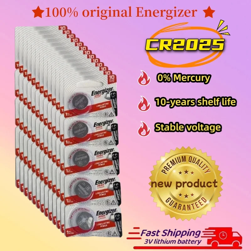 100%Original CR2025 3V cr 2025 Lithium Button Battery DL2025 BR2025 LM2025 Coin Cell Watch Batteries For Toys Clock Computer
100%Original CR2025 3V cr 2025 Lithium Button Battery DL2025 BR2025 LM2025 Coin Cell Watch Batteries For Toys Clock Computer