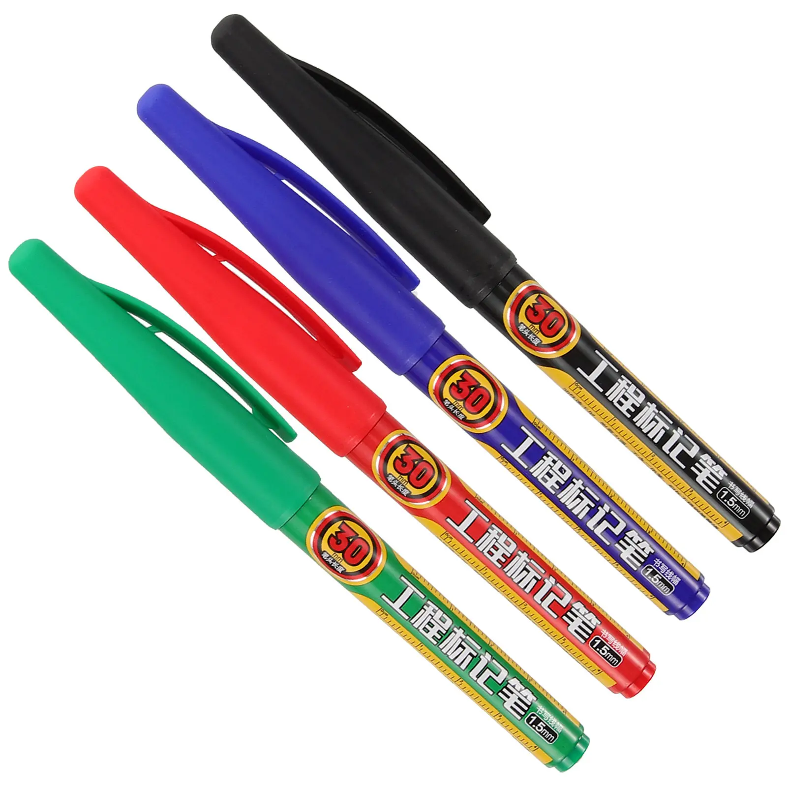 4Pcs Marker Pen Fine Line Multi-Function Long Tip Marking Tool for Wood Metal Glass Construction Carpenter Deep Hole Work
4Pcs Marker Pen Fine Line Multi-Function Long Tip Marking Tool for Wood Metal Glass Construction Carpenter Deep Hole Work