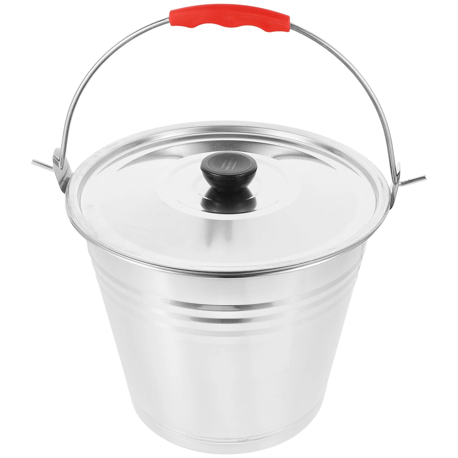Stainless Steel Bucket 22CM Thick Iron Milk Container with Lid for Home Pasture Multi-purpose Storage Liquid Holder
Stainless Steel Bucket 22CM Thick Iron Milk Container with Lid for Home Pasture Multi-purpose Storage Liquid Holder