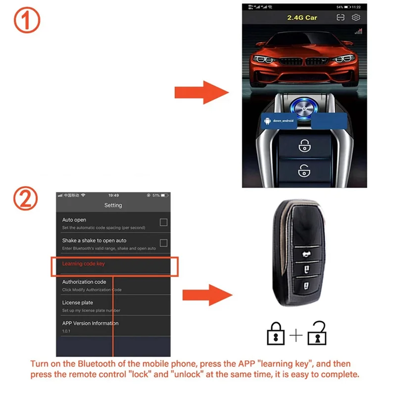 K5 Remote Start And Car Alarm Smart App Remote Start Stop System For Cars With Auto Ignition Button Replacement Parts A-X67A
K5 Remote Start And Car Alarm Smart App Remote Start Stop System For Cars With Auto Ignition Button Replacement Parts A-X67A