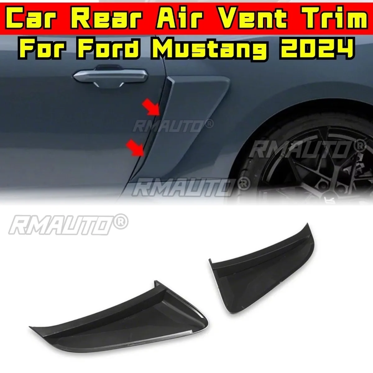 Car Rear Bumper Air Intake Vent Splitte Accessories for Ford Mustang 2024 Rear Bumper Splitter Cover Air Vent Trim Body Kit
Car Rear Bumper Air Intake Vent Splitte Accessories for Ford Mustang 2024 Rear Bumper Splitter Cover Air Vent Trim Body Kit