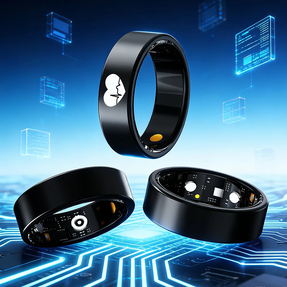 New Smart Ring Waterproof IP68 ECG Blood Pressure Oxygen Heart Rate AI Health Monitoring 24H Sleep Fitness Tracker Steel Case
New Smart Ring Waterproof IP68 ECG Blood Pressure Oxygen Heart Rate AI Health Monitoring 24H Sleep Fitness Tracker Steel Case