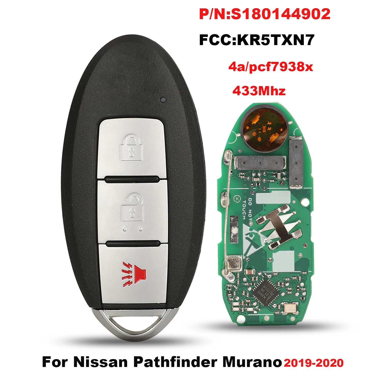 Пульт дистанционного управления jingyuqin KR5TXN7 S180144902 для Nissan Pathfinder Murano 2019-2020 433 МГц 4A/pcf7938x чип 3BTN без ключа
Пульт дистанционного управления jingyuqin KR5TXN7 S180144902 для Nissan Pathfinder Murano 2019-2020 433 МГц 4A/pcf7938x чип 3BTN без ключа