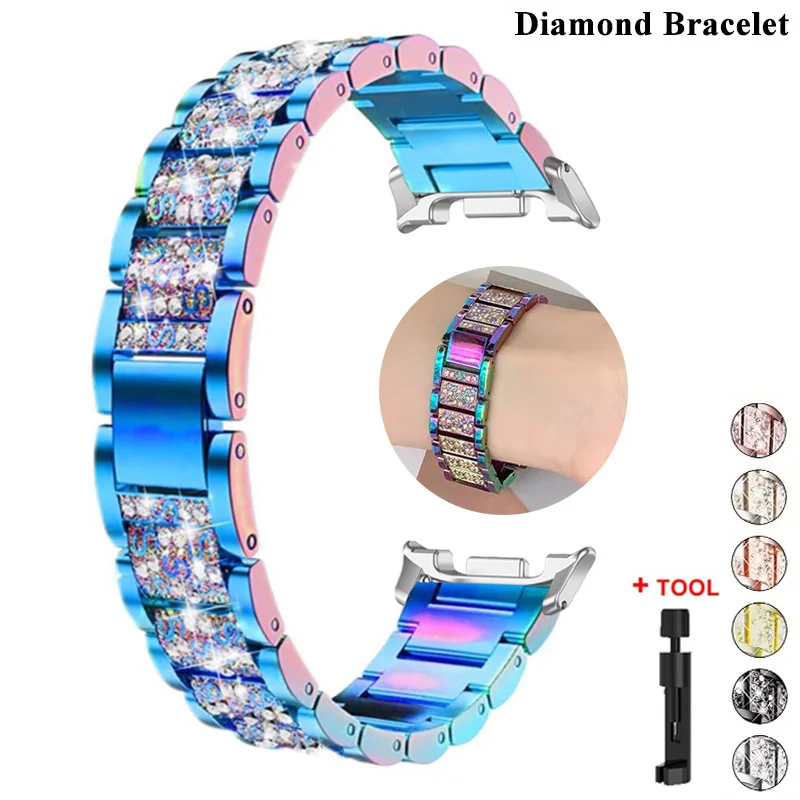 Для Samsung Galaxy Watch 8/8 Classic Ultra ремешок с блестящими стразами, браслет-браслет, часы 8, 40/44 мм, 46/47 мм, аксессуары для ремешков
Для Samsung Galaxy Watch 8/8 Classic Ultra ремешок с блестящими стразами, браслет-браслет, часы 8, 40/44 мм, 46/47 мм, аксессуары для ремешков