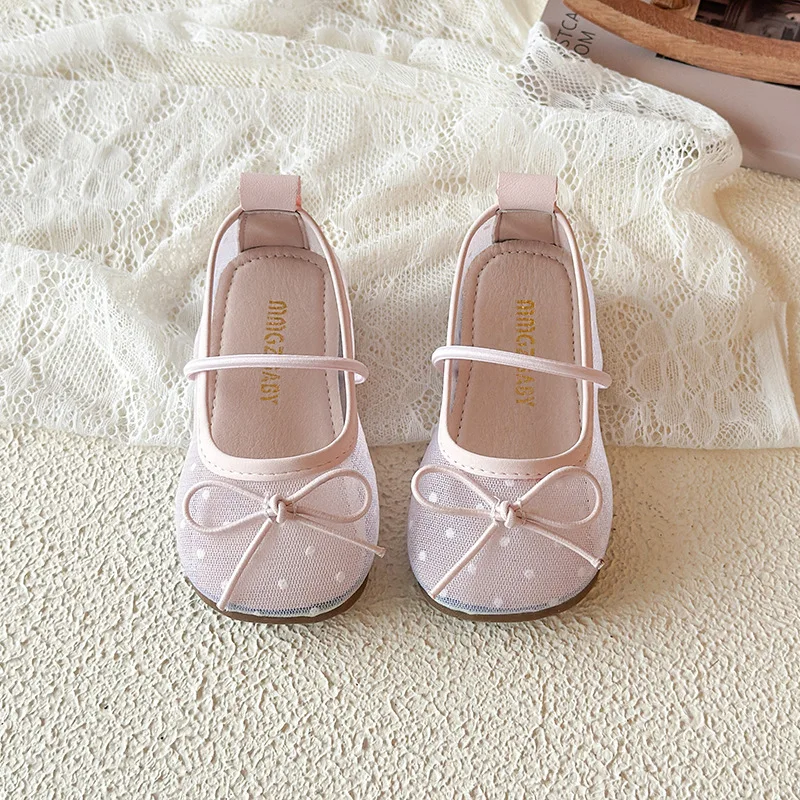 Baby Child Silk Gauze Dress Shoes Elegant Polk Dot Embroidery Mesh Ballerina Shoes Kid Girls Bowknot Elastic Band Ballet Flats
Baby Child Silk Gauze Dress Shoes Elegant Polk Dot Embroidery Mesh Ballerina Shoes Kid Girls Bowknot Elastic Band Ballet Flats