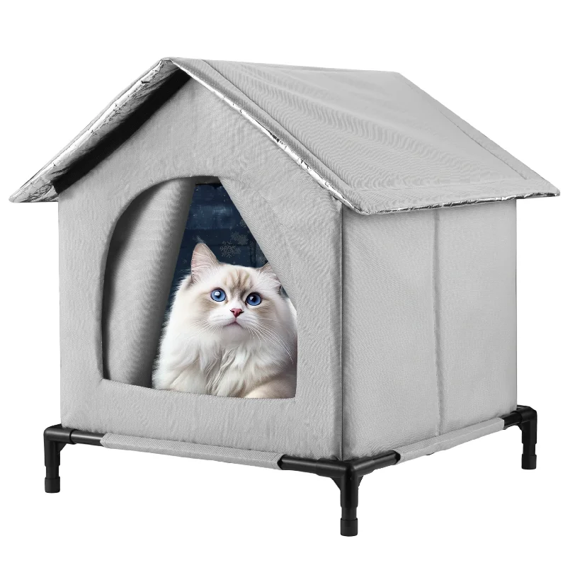 All-Season Waterproof Cat House with Winter Warm & Summer Cool Pet House Foldable Shelter for Indoor & Outdoor USE
All-Season Waterproof Cat House with Winter Warm & Summer Cool Pet House Foldable Shelter for Indoor & Outdoor USE