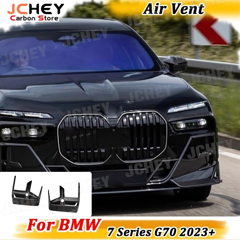 JCHEY Dry Carbon Fiber Car Front Bumper Air Vent Trims for BMW 7 Series G70 2023+ FRP Front Bumper Ventilation Hole Body Kits
JCHEY Dry Carbon Fiber Car Front Bumper Air Vent Trims for BMW 7 Series G70 2023+ FRP Front Bumper Ventilation Hole Body Kits