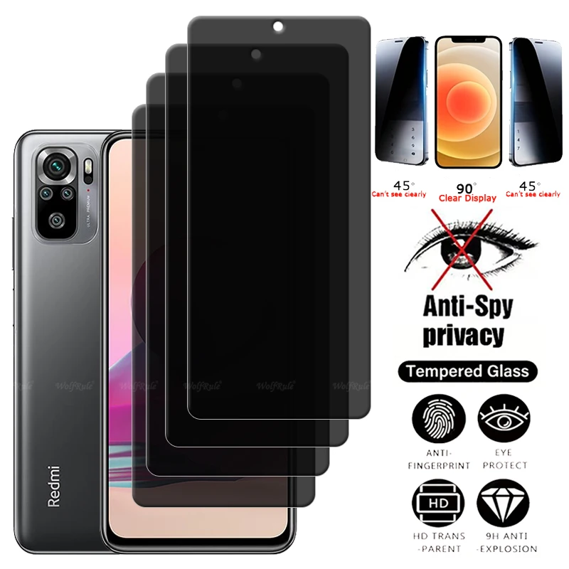 4Pcs For Redmi Note 10S Glass Xiaomi Redmi Note 10S Tempered Glass 9H HD Cover Privacy Anti-Spy Screen Protector Redmi Note 10S
4Pcs For Redmi Note 10S Glass Xiaomi Redmi Note 10S Tempered Glass 9H HD Cover Privacy Anti-Spy Screen Protector Redmi Note 10S