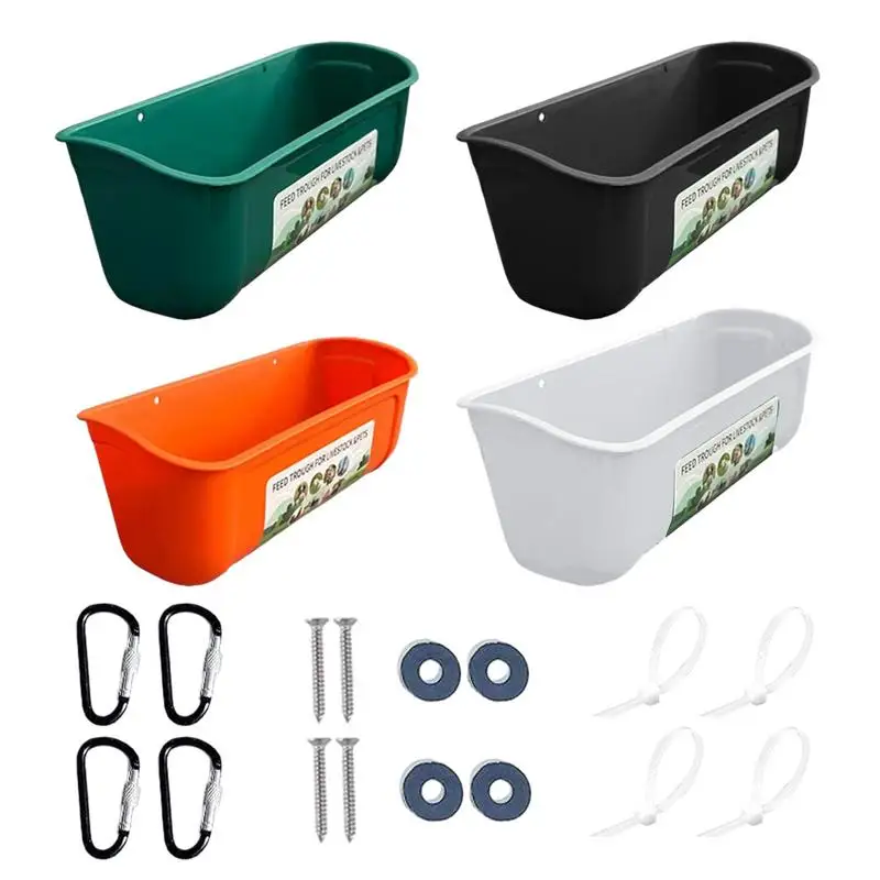 2pcs Poultry Feeder Trough Duck Waterer Trough Goat Feeder No Waste Feeding Container For Livestock cattle feeding accessories
2pcs Poultry Feeder Trough Duck Waterer Trough Goat Feeder No Waste Feeding Container For Livestock cattle feeding accessories