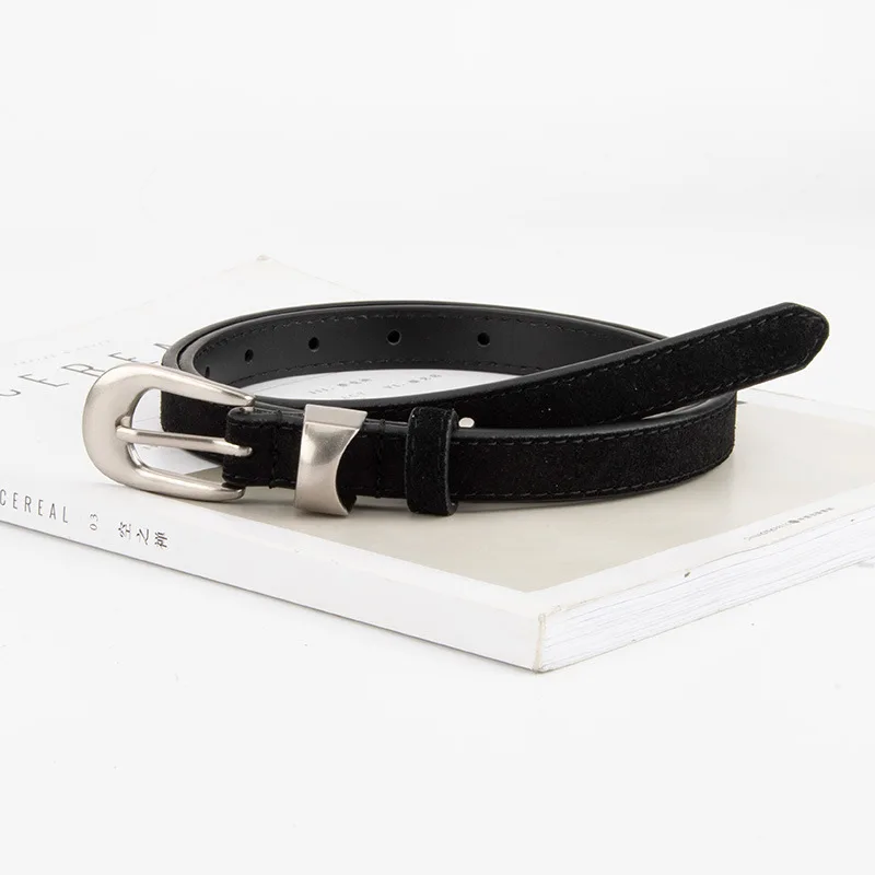 Retro niche frosted belt for women, silver buckle, simple and versatile with jeans, ins style genuine leather belt
Retro niche frosted belt for women, silver buckle, simple and versatile with jeans, ins style genuine leather belt