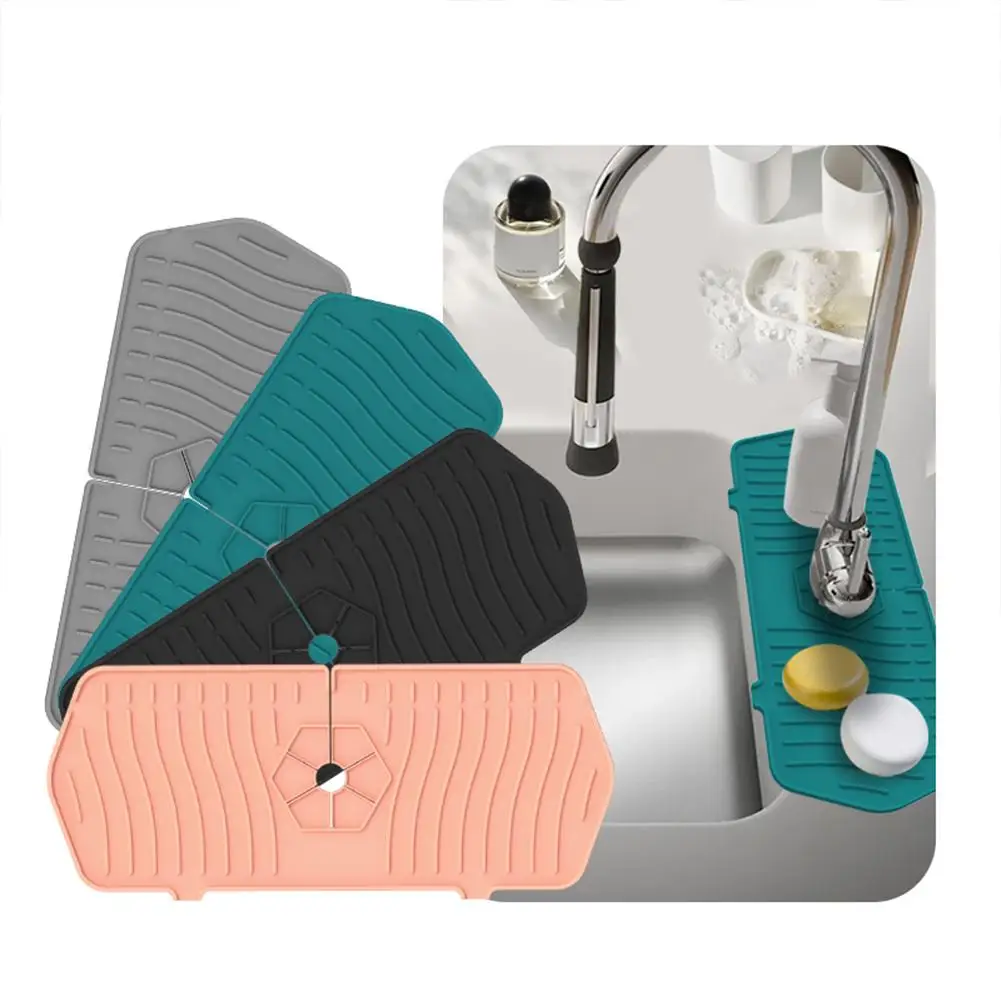 Kitchen Silicone Faucet Absorbent Mat Sink Splash Catcher Countertop Protector Mat Draining Pad for Bathroom Kitchen Gadgets
Kitchen Silicone Faucet Absorbent Mat Sink Splash Catcher Countertop Protector Mat Draining Pad for Bathroom Kitchen Gadgets