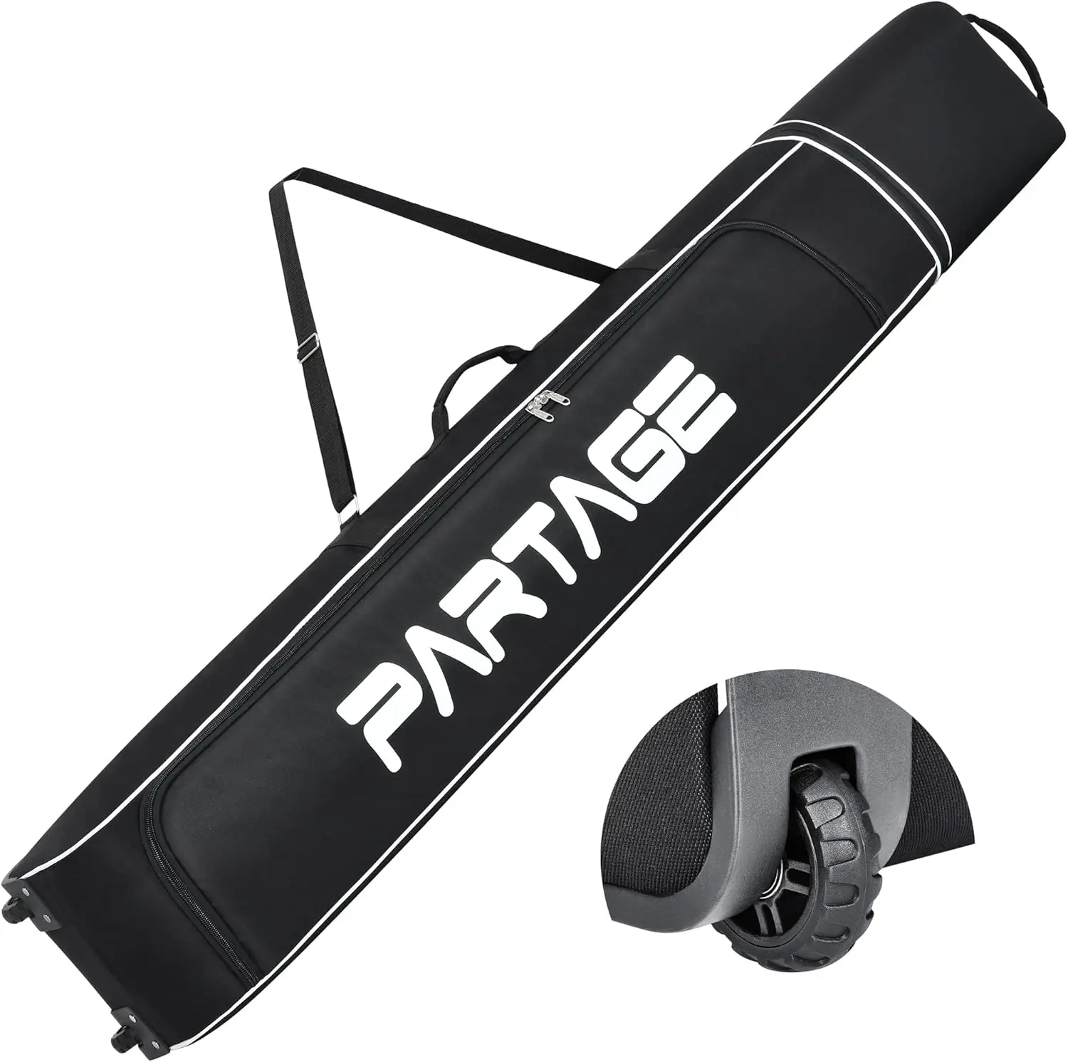 Waterproof Ski Travel Bag with Wheels, Adjustable Up to 200cm, Heavy-Duty Oxford Fabric for Men and Women
Waterproof Ski Travel Bag with Wheels, Adjustable Up to 200cm, Heavy-Duty Oxford Fabric for Men and Women