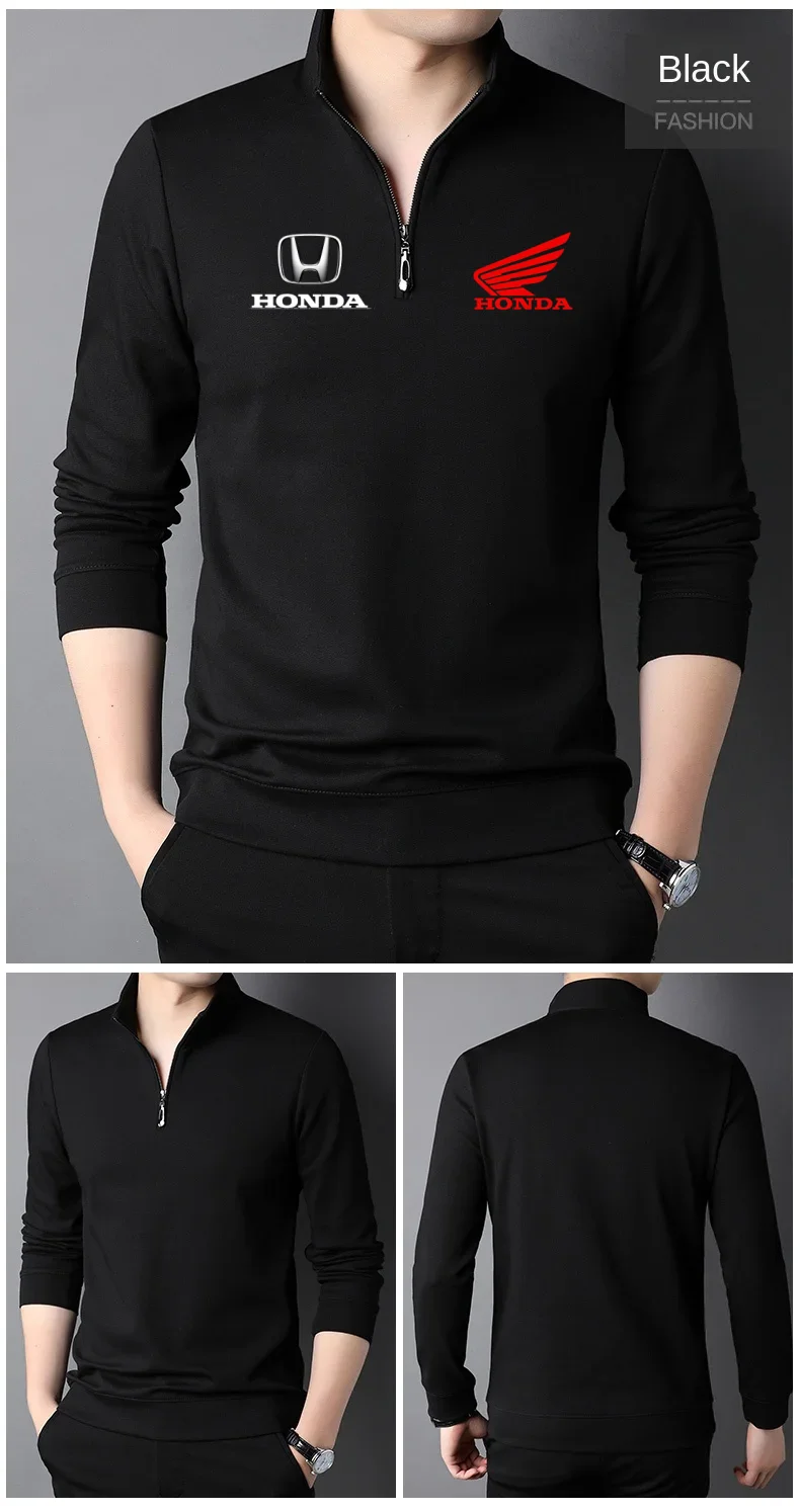 Honda men's polo shirt (zipper) long sleeved print, suitable for outdoor sports cycling
Honda men's polo shirt (zipper) long sleeved print, suitable for outdoor sports cycling