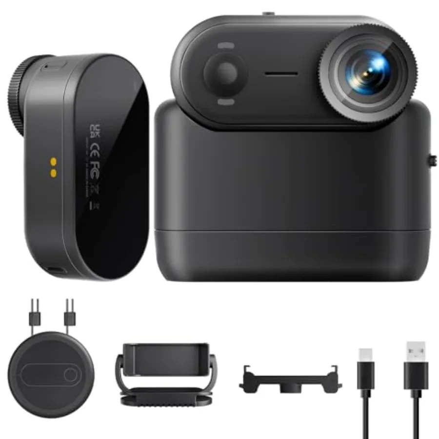 4K 30FPS POV Camera for vlogging, waterproof up to 33FT, black lightweight ABS bodycam with 150 FOV, EIS stabilization, 5-hour
4K 30FPS POV Camera for vlogging, waterproof up to 33FT, black lightweight ABS bodycam with 150 FOV, EIS stabilization, 5-hour