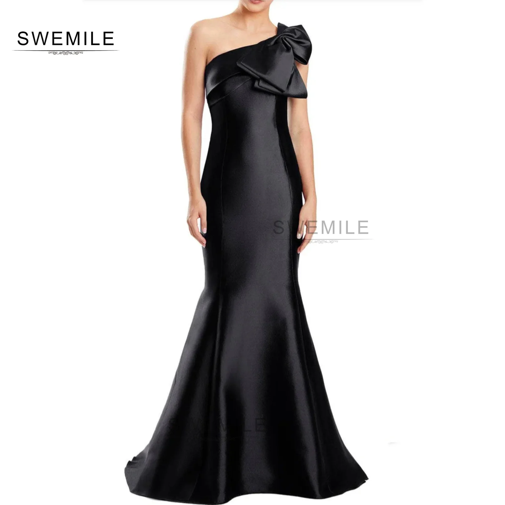 SWEMILE Black Mermaid One-Shoulder Floor-Length One-Shoulder Satin Dubai Evening Dress 2024 Party Dresses Cocktail Dresses Prom
SWEMILE Black Mermaid One-Shoulder Floor-Length One-Shoulder Satin Dubai Evening Dress 2024 Party Dresses Cocktail Dresses Prom