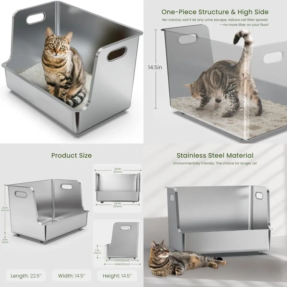 Металлический ящик для кошачьего туалета с очень широким входом XL и конструкцией из высокосторонней и нержавеющей стали для легкого управления отходов домашних животных
Металлический ящик для кошачьего туалета с очень широким входом XL и конструкцией из высокосторонней и нержавеющей стали для легкого управления отходов домашних животных