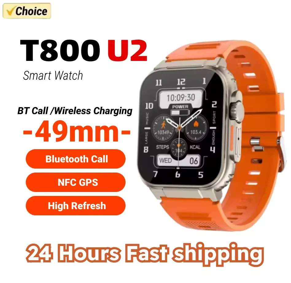 Новые часы T800 U2 Смарт-часы 49 мм 2024 Новые NFC Мужчины Женщины GPS Трек Bluetooth Вызов BT Музыкальные игры Беспроводная зарядка Смарт-часы
Новые часы T800 U2 Смарт-часы 49 мм 2024 Новые NFC Мужчины Женщины GPS Трек Bluetooth Вызов BT Музыкальные игры Беспроводная зарядка Смарт-часы