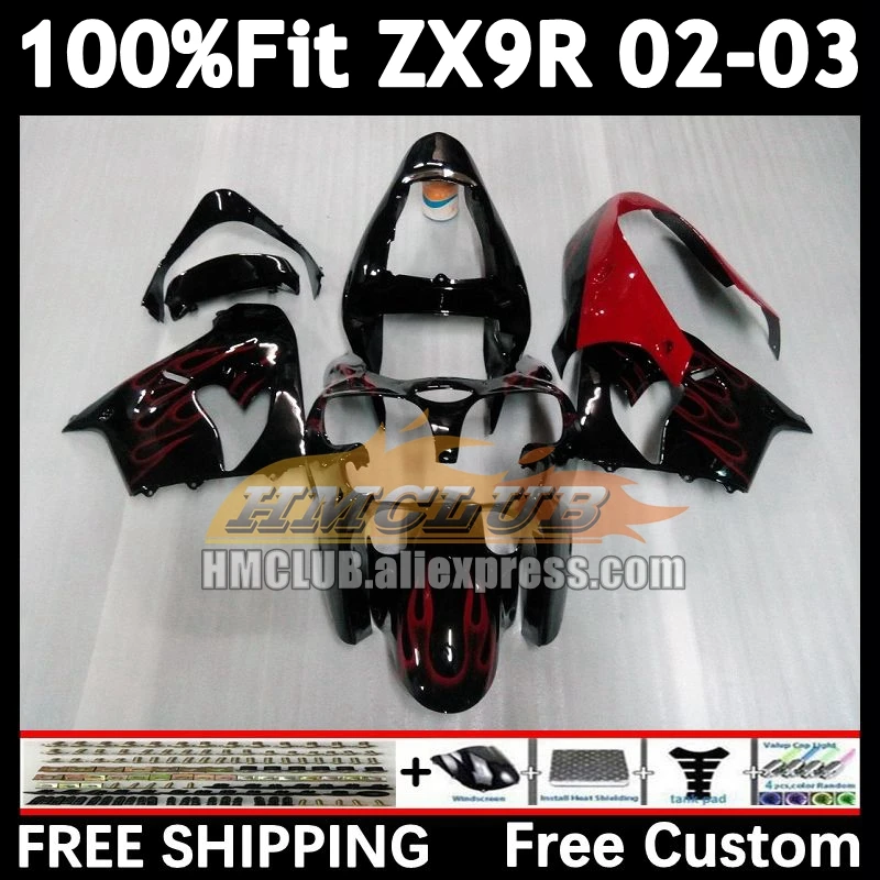 Injection Body For KAWASAKI NINJA red flames ZX 900 9R 9 R 2002 2003 166No.3 ZX900 ZX-9R ZX9 R 900CC ZX9R 02 03 OEM Fairings
Injection Body For KAWASAKI NINJA red flames ZX 900 9R 9 R 2002 2003 166No.3 ZX900 ZX-9R ZX9 R 900CC ZX9R 02 03 OEM Fairings