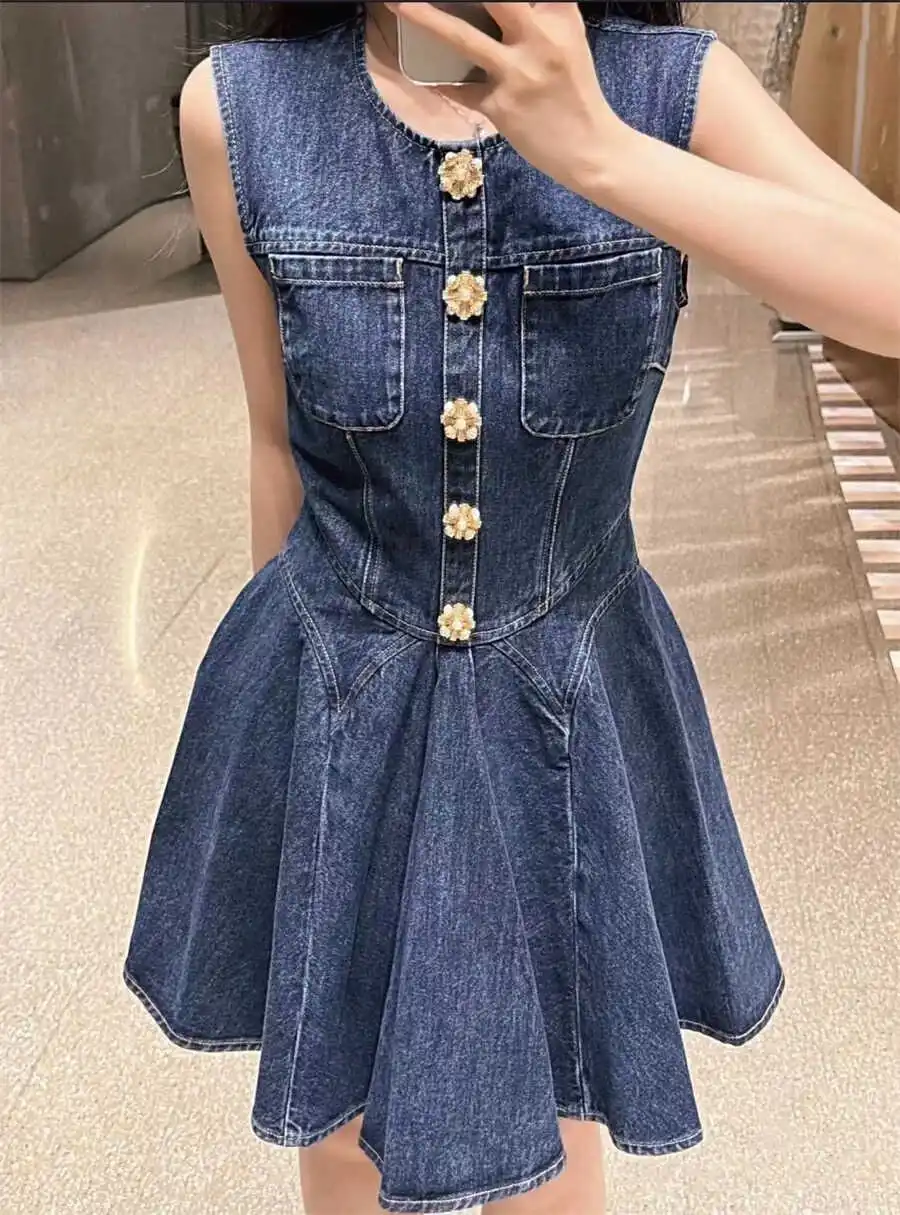 Summer New Sle SP2024 Ele High Waist Slim Fit Denim Skirt Dr Diamond Bule Svel Vest Dr Cotton A-Line Dr
Summer New Sle SP2024 Ele High Waist Slim Fit Denim Skirt Dr Diamond Bule Svel Vest Dr Cotton A-Line Dr