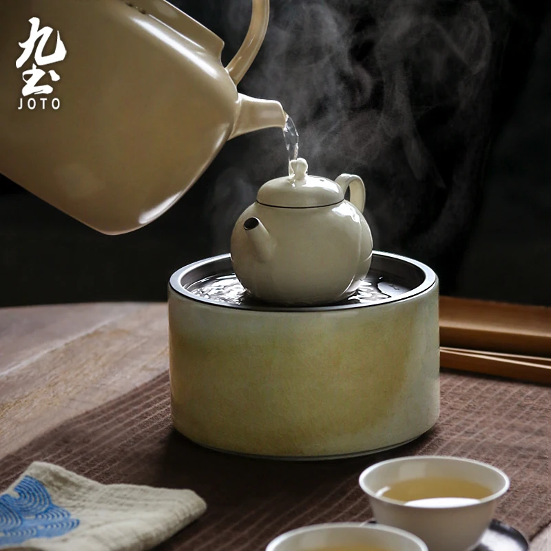 JOTO Drainage hole design Handmade Creative Ceramic Teapot Stand with Water Storage HPR0047
JOTO Drainage hole design Handmade Creative Ceramic Teapot Stand with Water Storage HPR0047