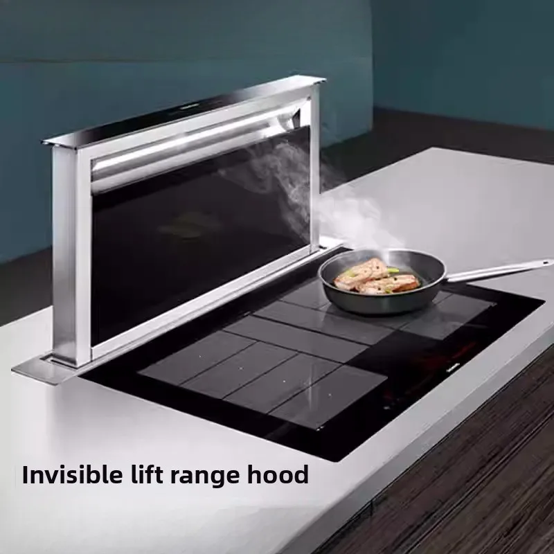 Invisible lift range hood lower suction lower row embedded household Nakajima hood
Invisible lift range hood lower suction lower row embedded household Nakajima hood