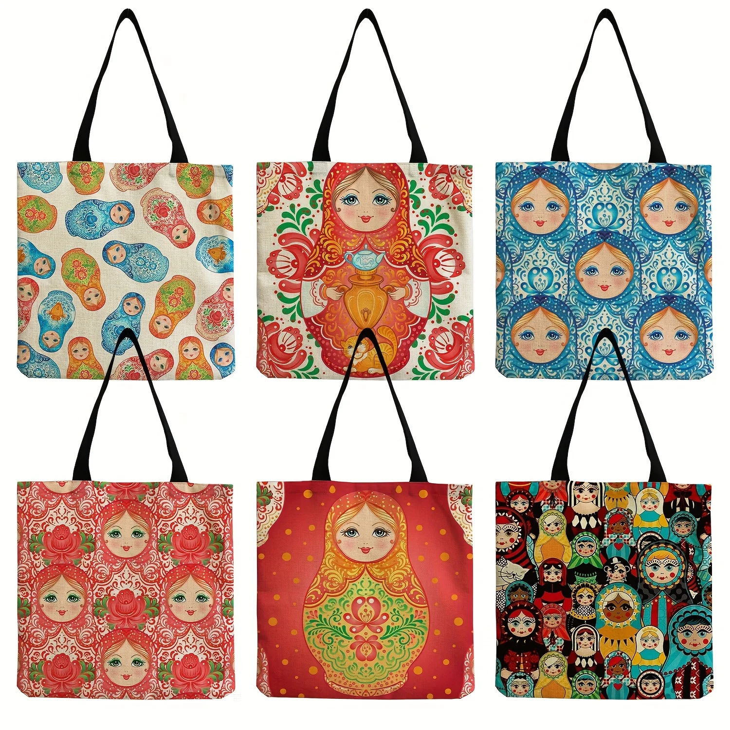 Cute Cartoon Russian Eve Print Tote Bag, Women's Fashion Casual Shoulder Bag, Portable Large Shopping Bag
Cute Cartoon Russian Eve Print Tote Bag, Women's Fashion Casual Shoulder Bag, Portable Large Shopping Bag