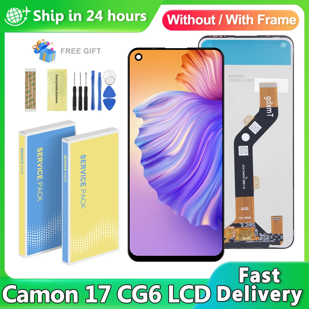 ЖК-дисплей для Tecno Camon 17 CG6 CG6j, ЖК-дисплей, дигитайзер сенсорного экрана в сборе, сменная панель Camon 17, экран дисплея
ЖК-дисплей для Tecno Camon 17 CG6 CG6j, ЖК-дисплей, дигитайзер сенсорного экрана в сборе, сменная панель Camon 17, экран дисплея