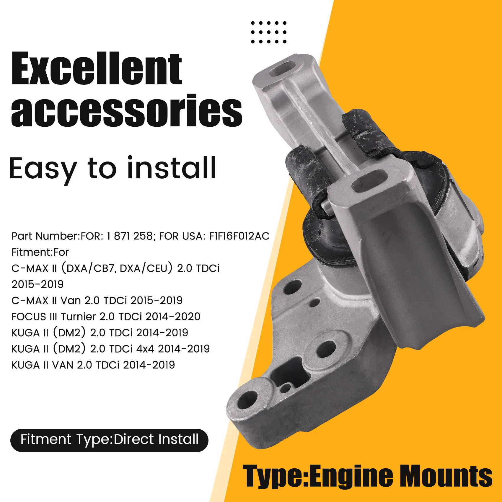 Classy-F1F16F012AC Клей для правой ножки двигателя для Ford Kuga 13 2,0 Diesel 2013-2019 1871258
Classy-F1F16F012AC Клей для правой ножки двигателя для Ford Kuga 13 2,0 Diesel 2013-2019 1871258