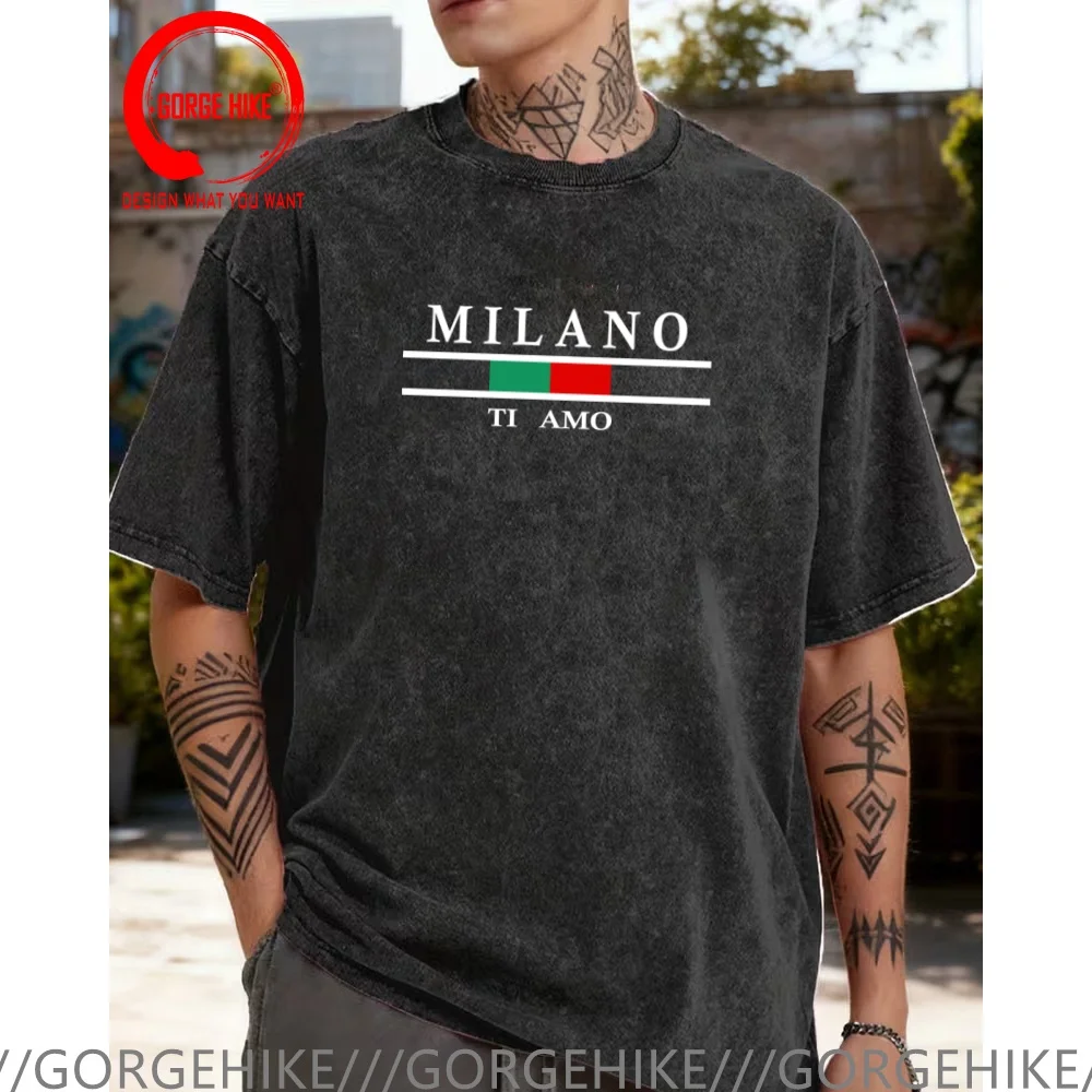 Винтажная футболка из выстиранного хлопка с забавным дизайном, Италия, Милан, мужская модная трендовая повседневная одежда, стильные топы и футболки
Винтажная футболка из выстиранного хлопка с забавным дизайном, Италия, Милан, мужская модная трендовая повседневная одежда, стильные топы и футболки