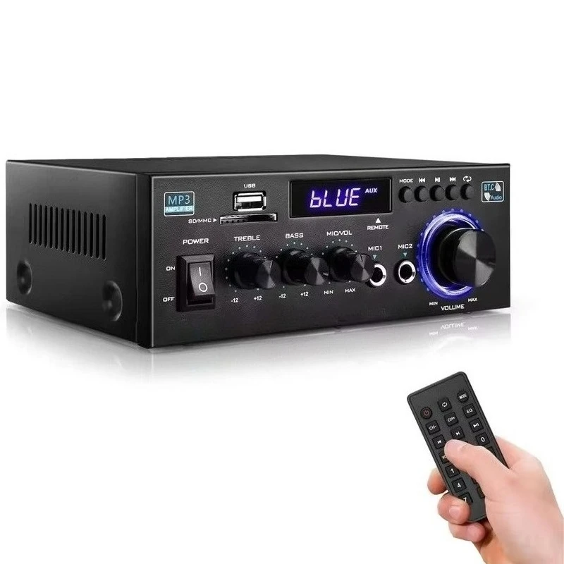 Mini Digital Amplifier BT 5.5 Power 300WX2 Output Channel 2.0 Max 400W Subwoofer Audio Stereo Receiver Amplifier
Mini Digital Amplifier BT 5.5 Power 300WX2 Output Channel 2.0 Max 400W Subwoofer Audio Stereo Receiver Amplifier